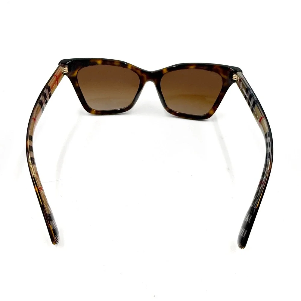 Burberry Elsa Sunglasses B4346 Cat Eye‎ Tortoiseshell Havana Novacheck Plaid
